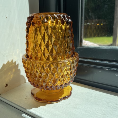 Indiana glass amber - glass, diamond
