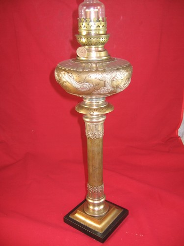 Alta lampada olio bronzo - alta,